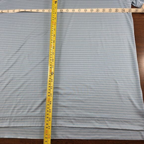 FootJoy Men's size XL Blue Striped‎ Golf Polo Shirt Short Sleeve ($86) - Picture 5 of 7